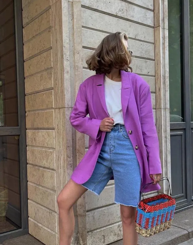 紫色系夏日穿搭分享,你也是人间小葡萄呀