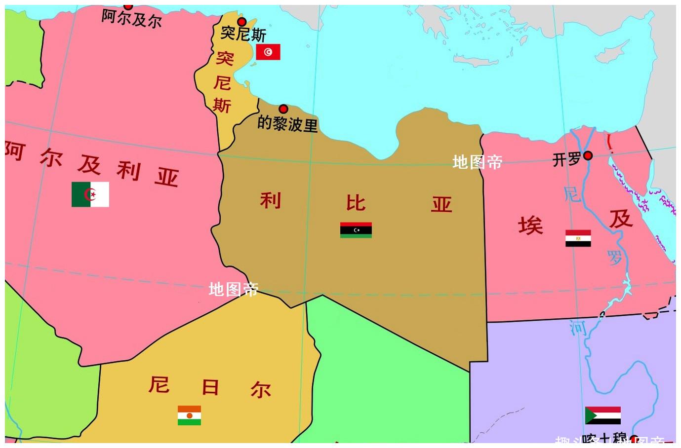 利比亚为何易攻难守看地图一目了然
