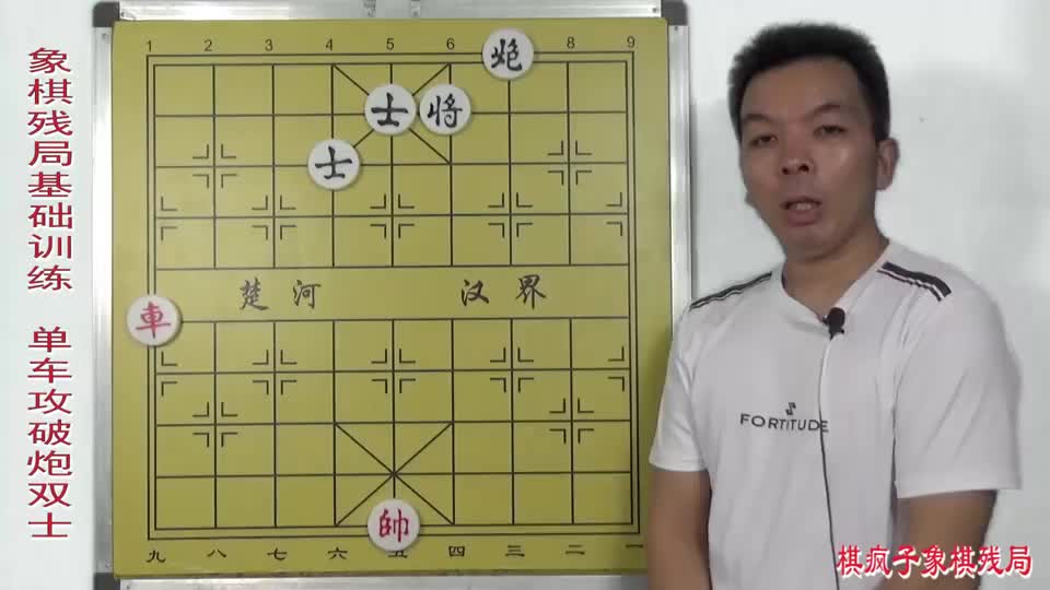 527.象棋实用残局:单车巧胜炮双士