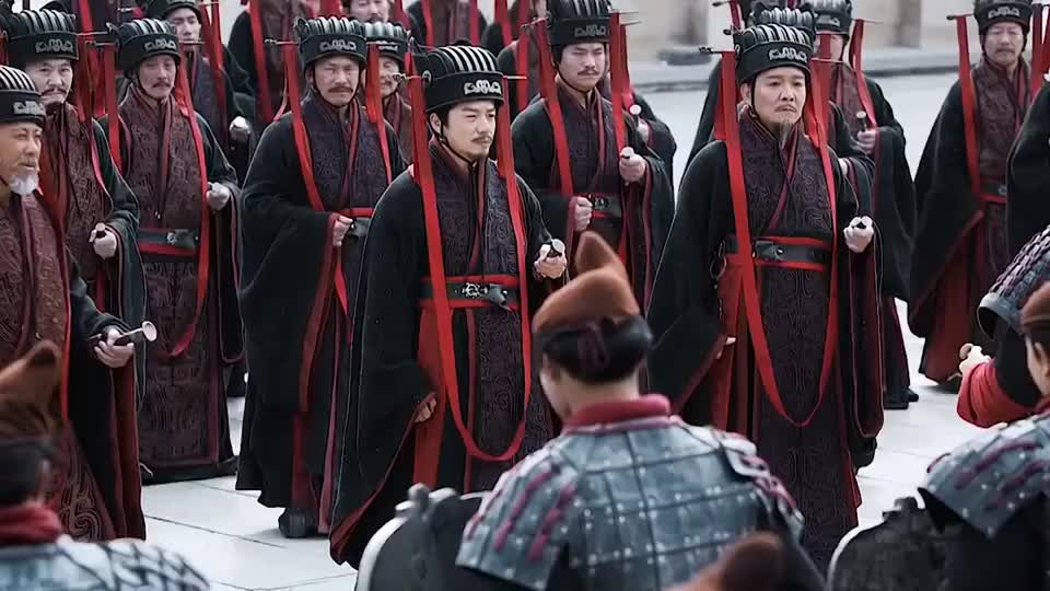 威名赫赫的大秦军阵他来了,文武百官率领大军闯秦宫见秦王.