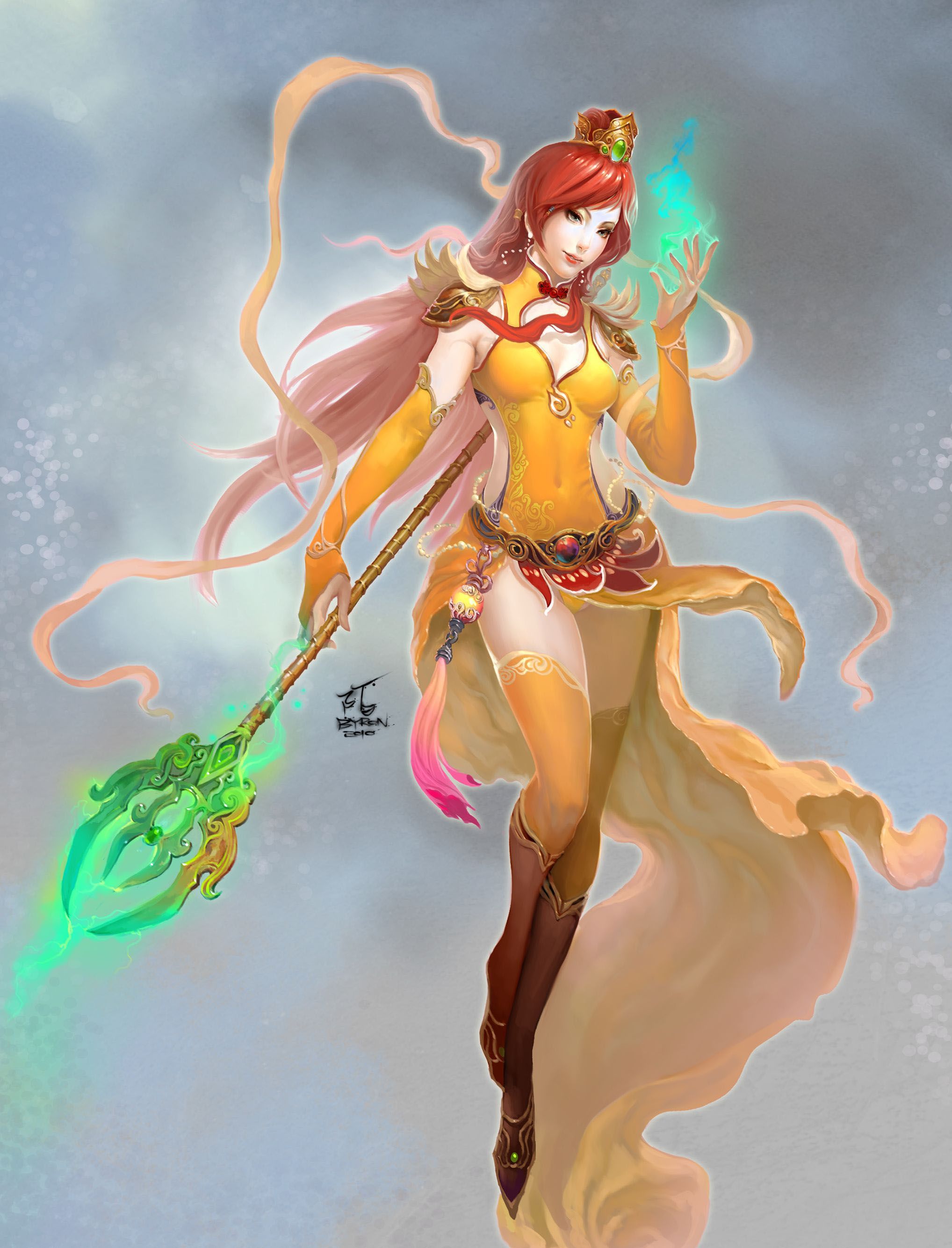 美女游戏插画作品