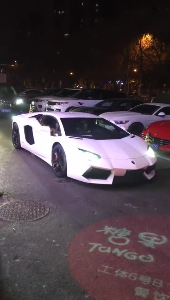 小姐姐开的兰博基尼太帅了