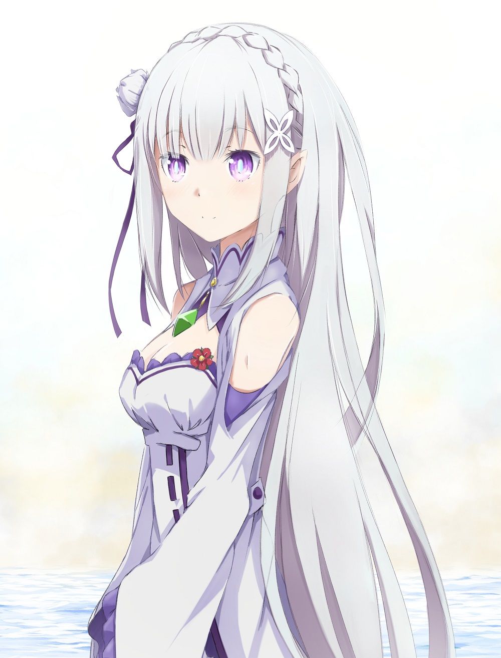 爱蜜莉雅的插画,有人喜欢吗,日本奇幻动漫《从零开始》的壁纸