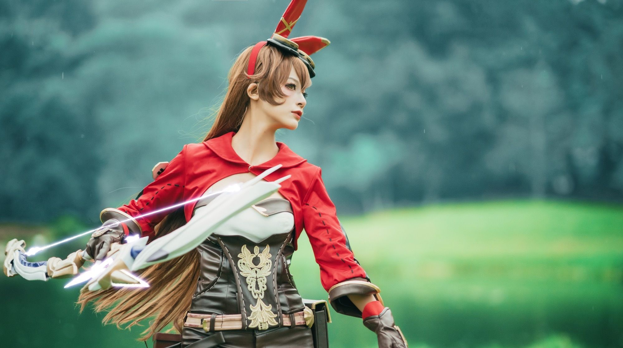 原神安柏cos,大家喜欢勇敢可爱的安柏吗!__财经头条