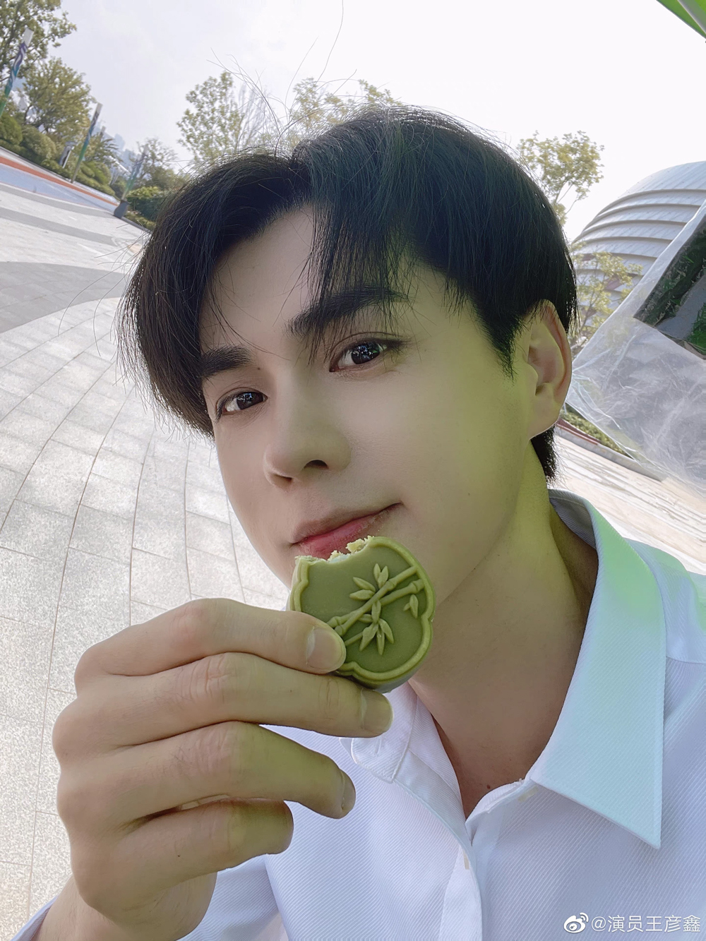 王彦鑫中秋晒月饼自拍 新剧《你是人间理想》热拍中__财经头条