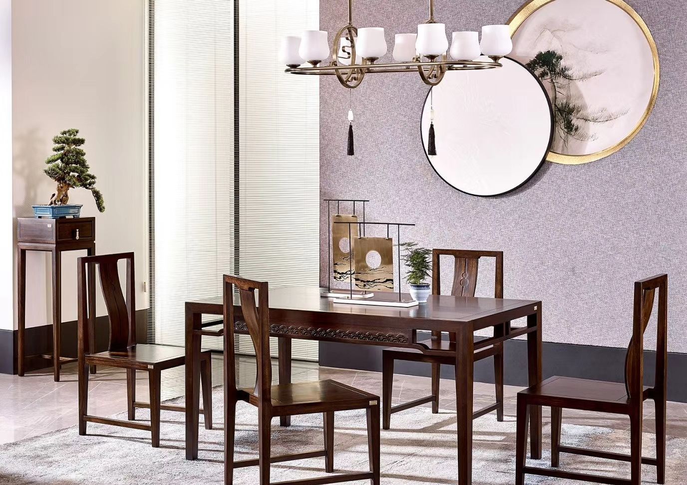 水墨新中式家具风格入户效果图集