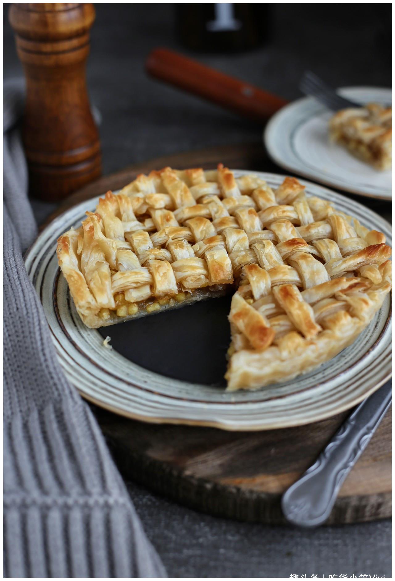 春暖花开,教你做好吃又简单的苹果派,外酥内嫩,酸甜可口好滋味