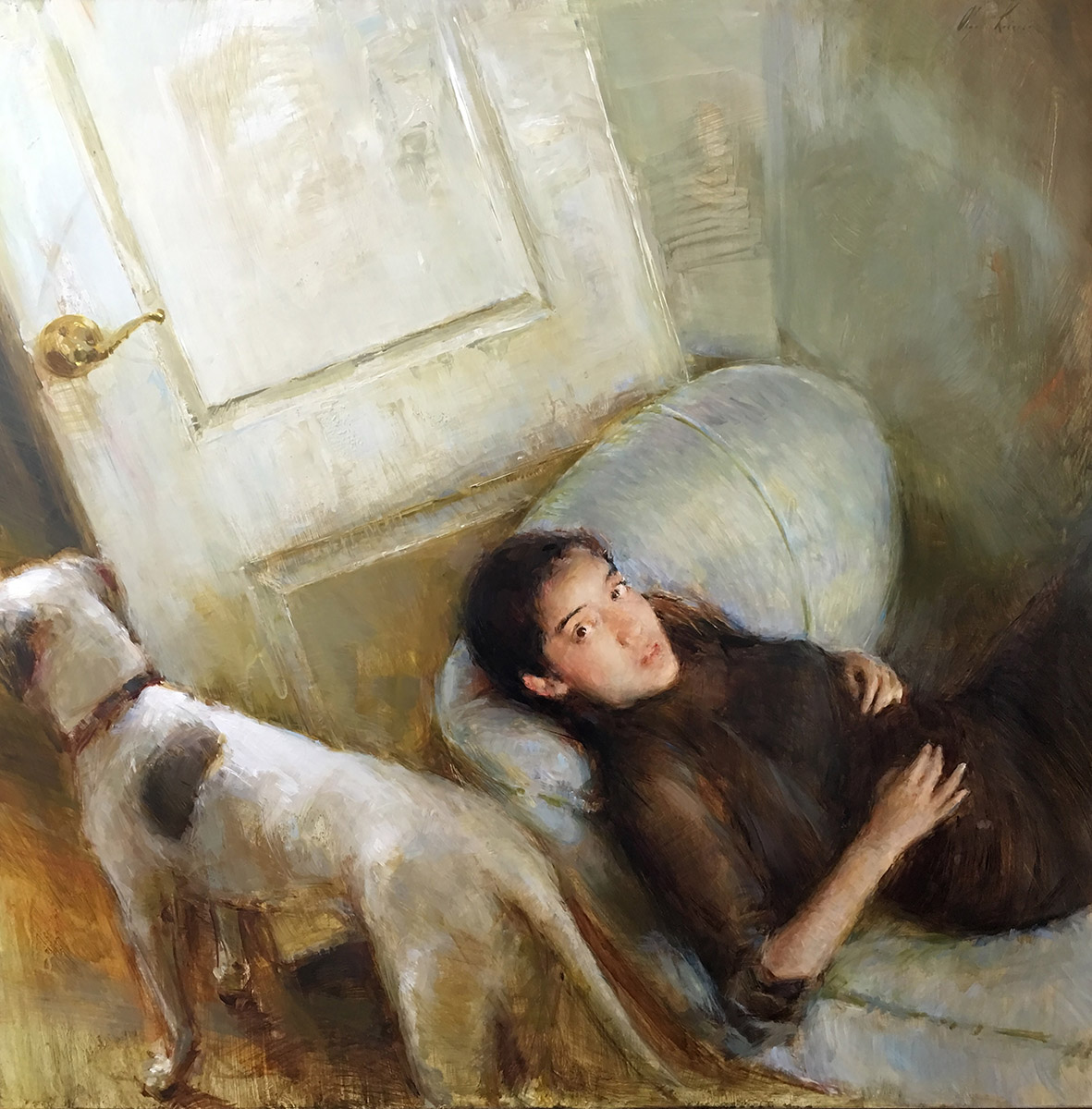 极具表现力的笔触女画家奥尔加克里蒙的油画