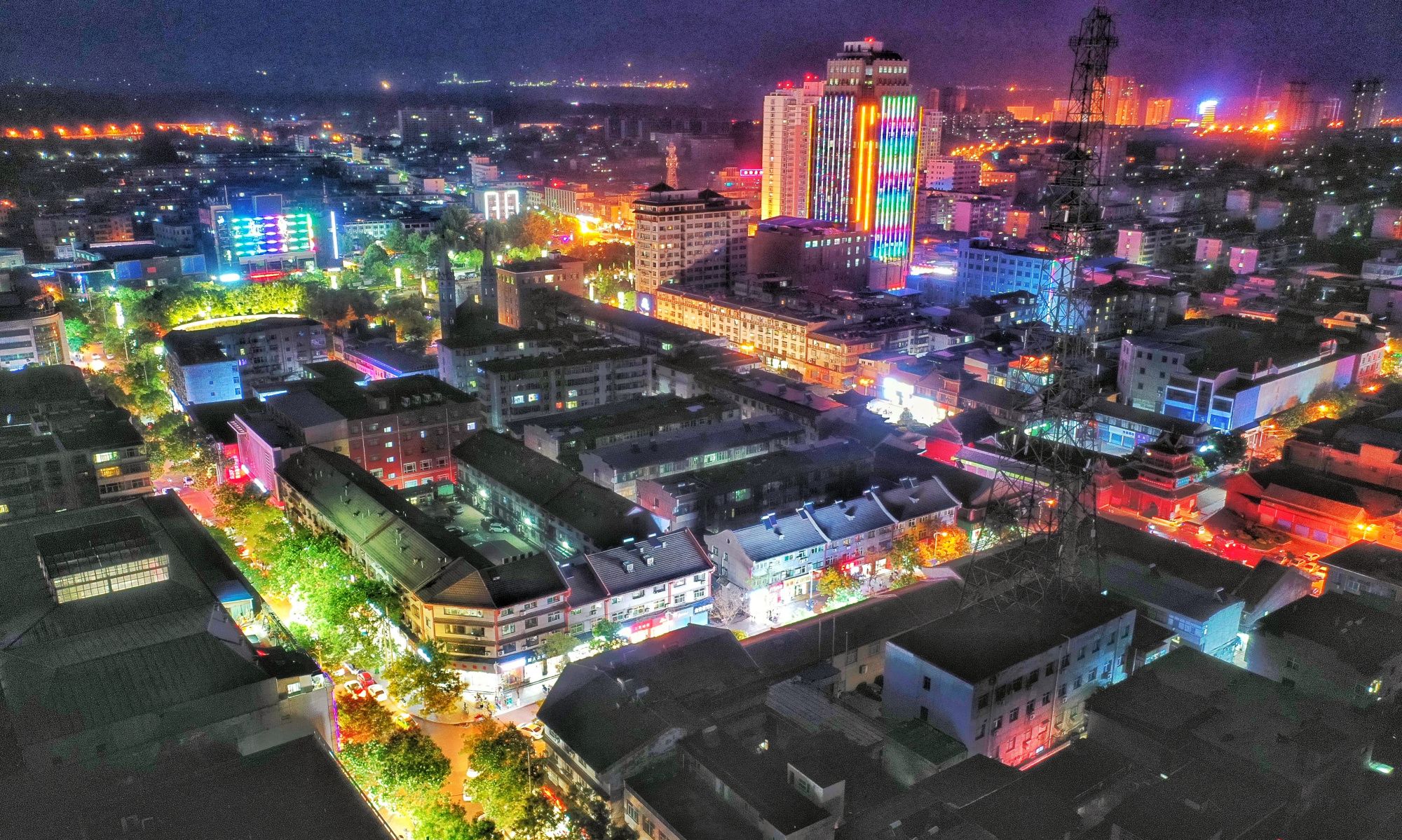 夜拍华人老家山西洪洞街头