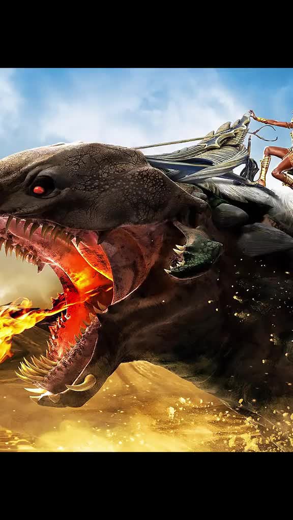 龙之战第二段千年巨蟒为祸人间百万魔兽进攻城市