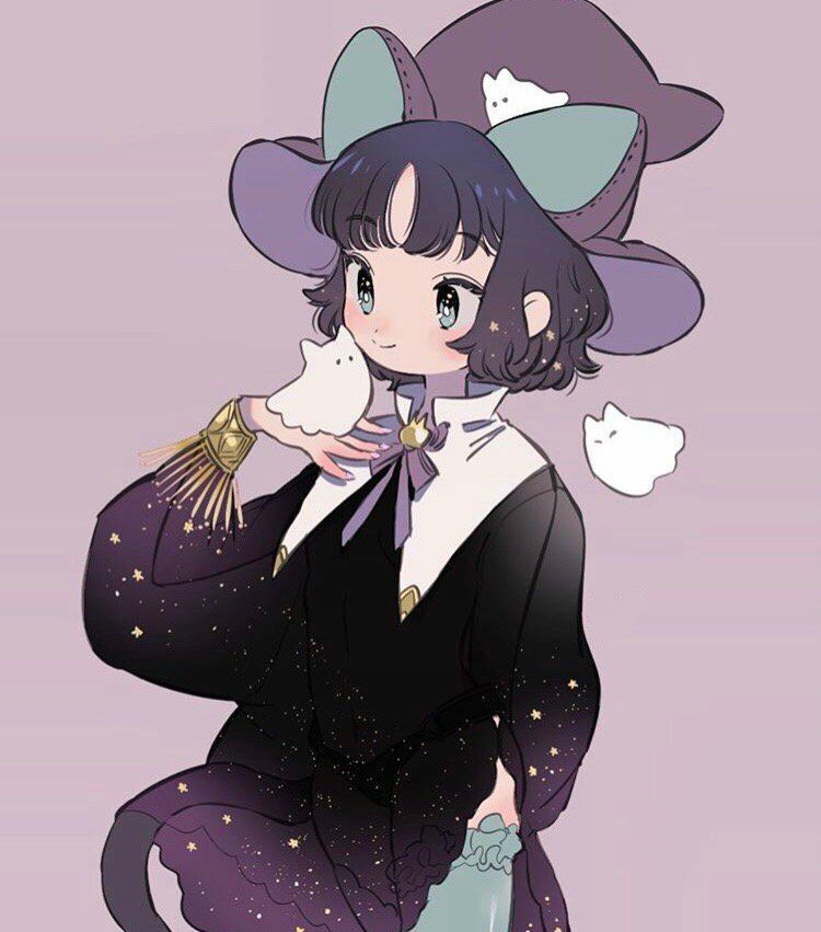 卡通女孩插画图集:表情呆萌,人物造型也超可爱