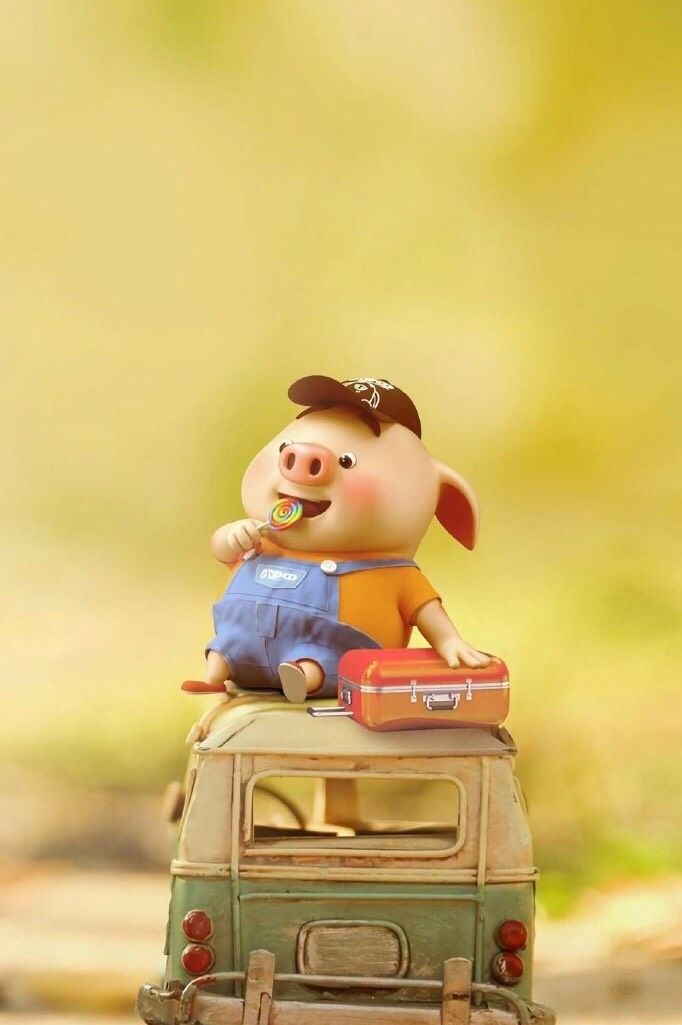 猪小屁手机壁纸世间惟你与美味不可辜负