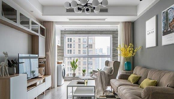 9套打通阳台客厅的装修案例,美观又实用,客厅面积小的可以参考
