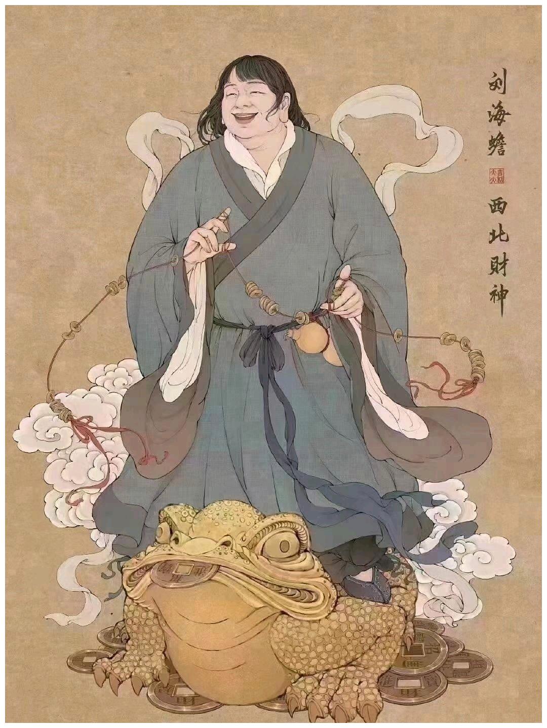 单座灶王-中国木版年画-图片