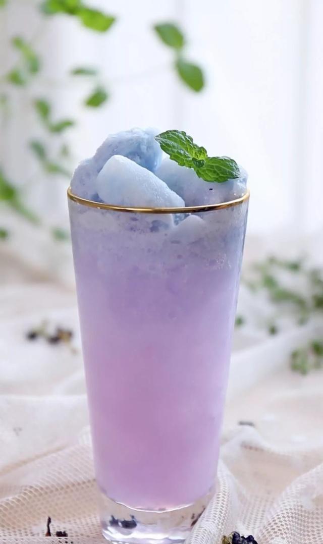 超仙的蝶豆花气泡水在家就能搞定想喝不用出去买