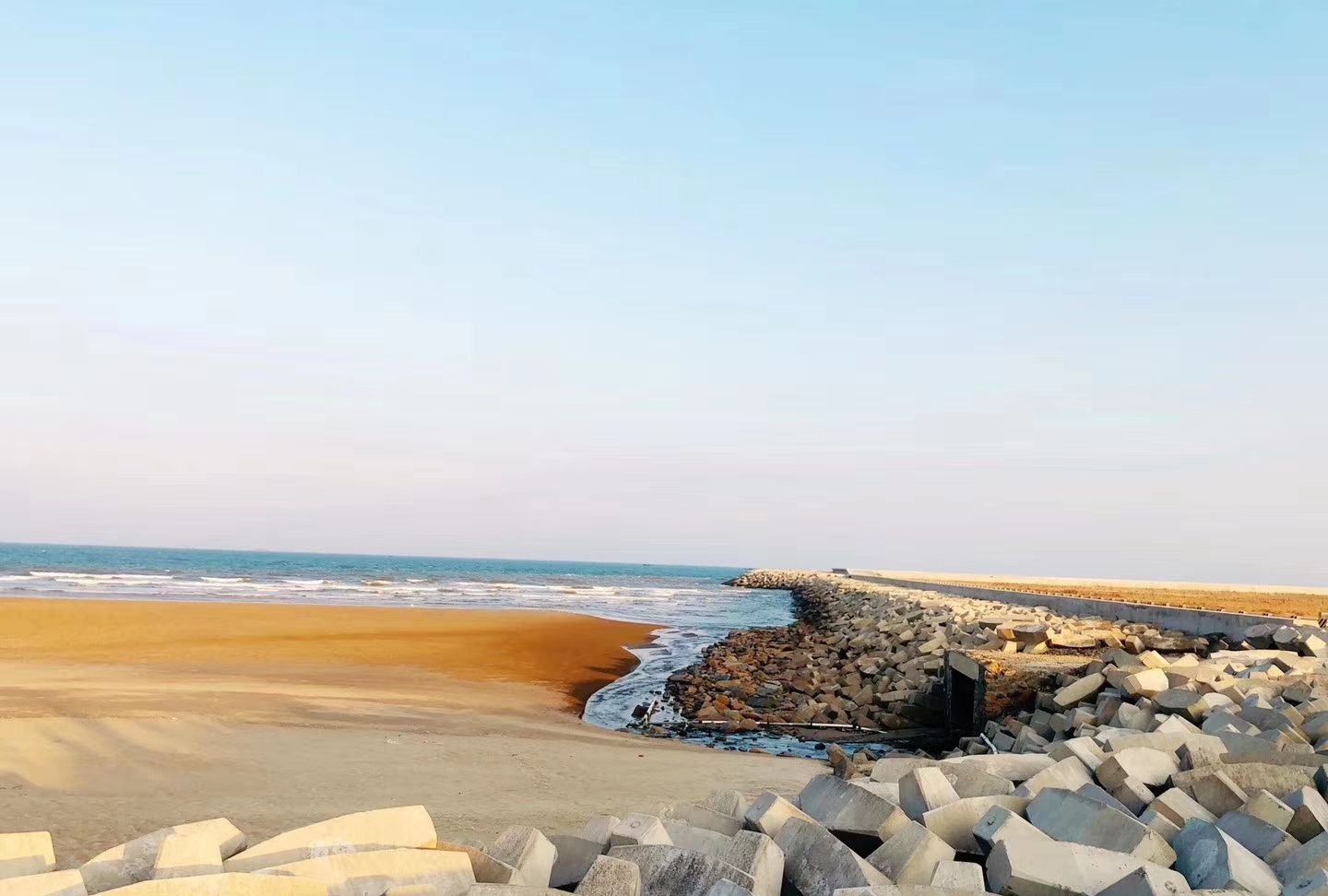 福州长乐机场旁的南澳海滩,远离游客群,适合吹吹海风,放空自己_高清