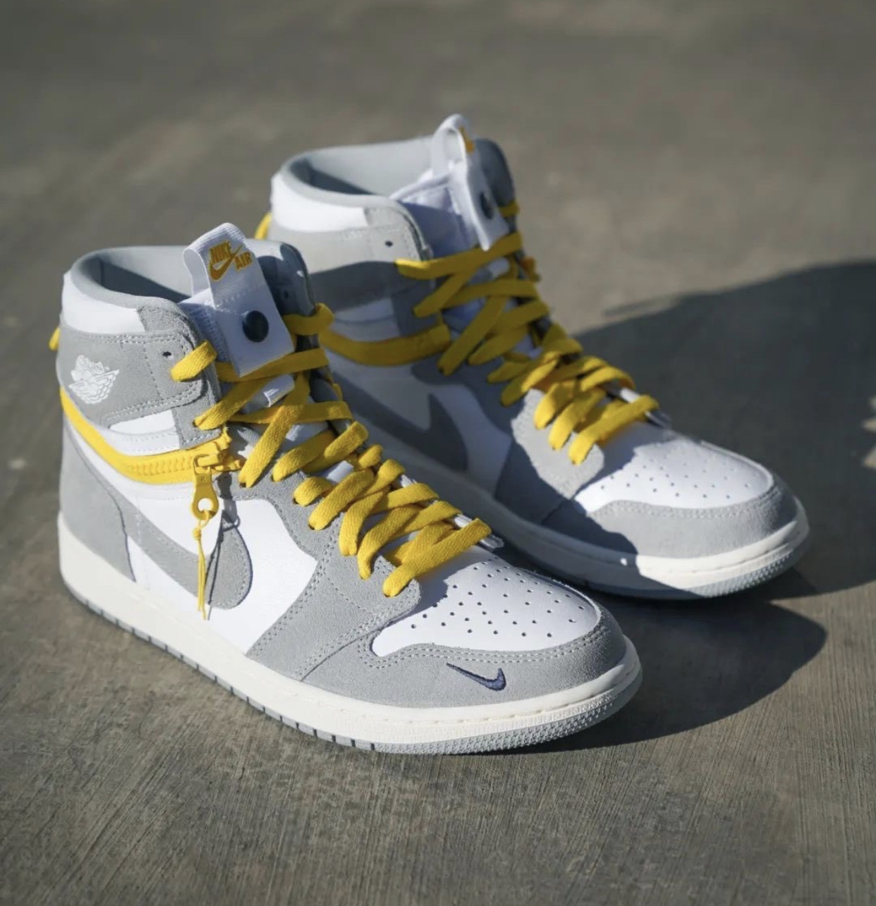 这双烟灰色拉链aj1颜值太高了吧