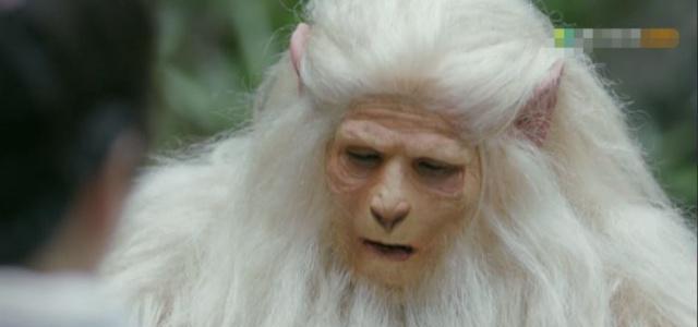 随便截两个图,白猿脸上连化妆都这么敷衍,感觉像是人脸上贴了个面膜就