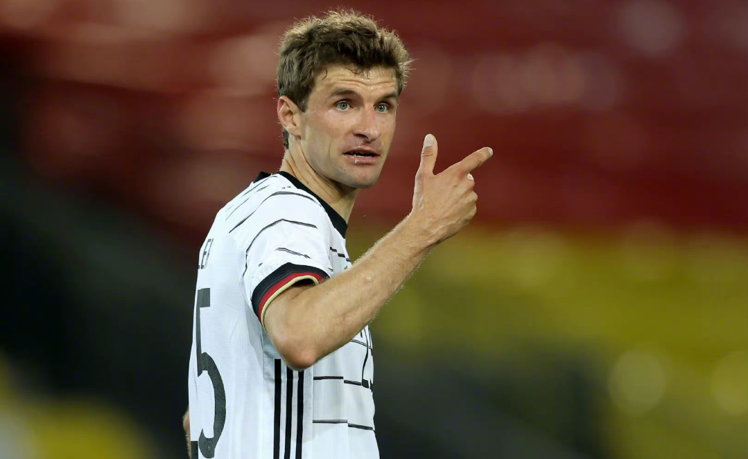 穆勒在时隔很长时间后再次代表德国队参加比赛