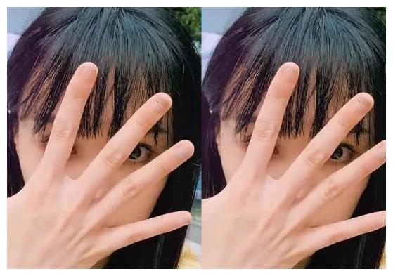 有种巴掌小脸叫郑爽当她故意将手放到脸上真以为我看错了