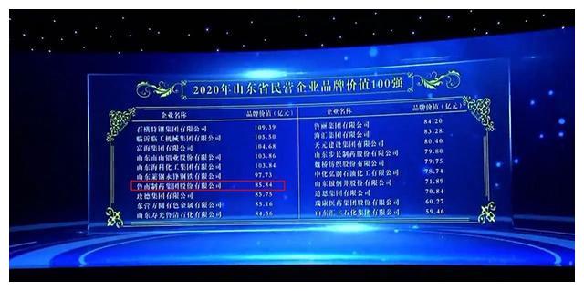鲁南制药上榜2020年山东省民营企业品牌价值100强