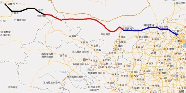 京新公路经过路线图图片