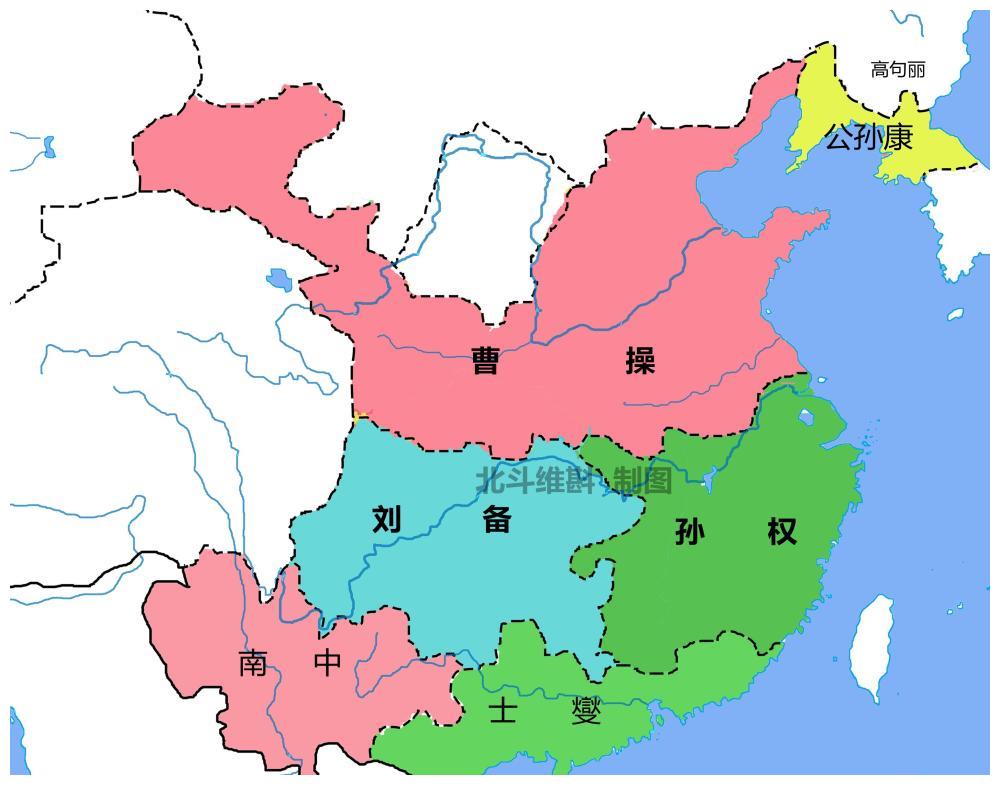东汉末年地图演变图片