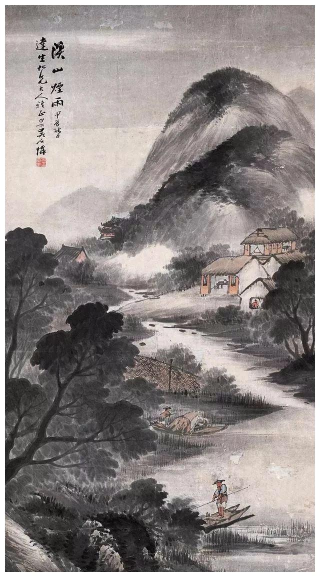 笔墨中的情怀——吴石仙墨色山水画作品欣赏