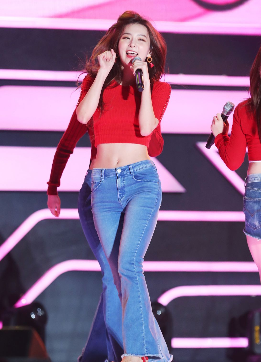 red velvet组合成员姜涩琪kang seul gi 舞台上 光芒四射_高清图集