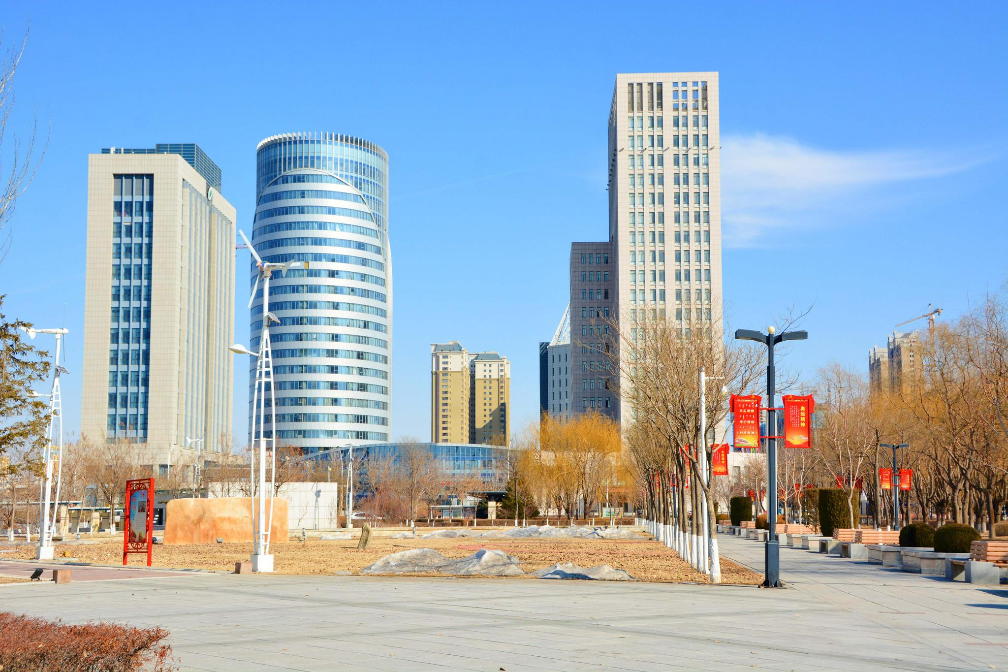 冬天的通辽市新城区,原创拍摄|新城区|通辽市|原创_新浪新闻