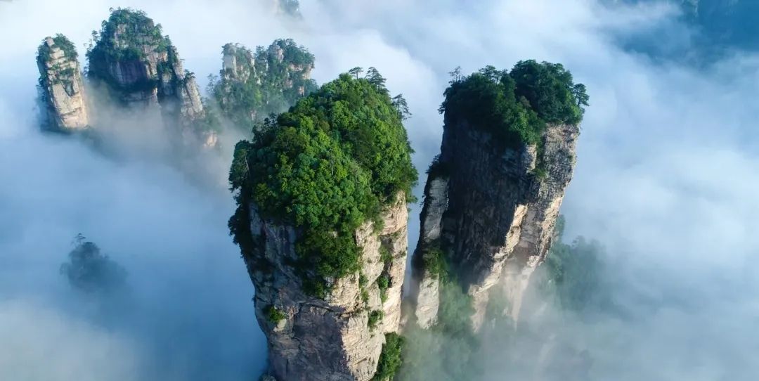 好莱坞科幻大片中的网红,乾坤柱又名哈利路亚山,于张家界武陵源_高清