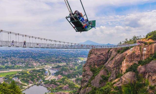 亚洲第一悬崖秋千：能荡出百米远，位于中国网红重庆休闲区蓝鸢梦想 - Www.slyday.coM