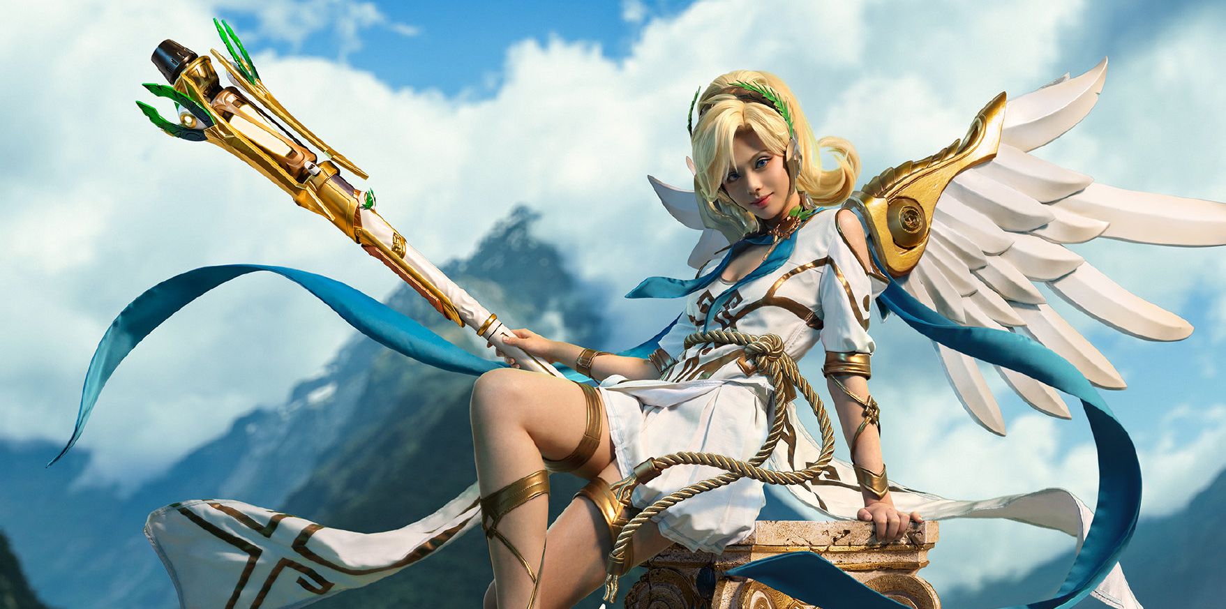 这组守望先锋天使的cos作品真是相当惊艳!很有游戏插画的感觉!