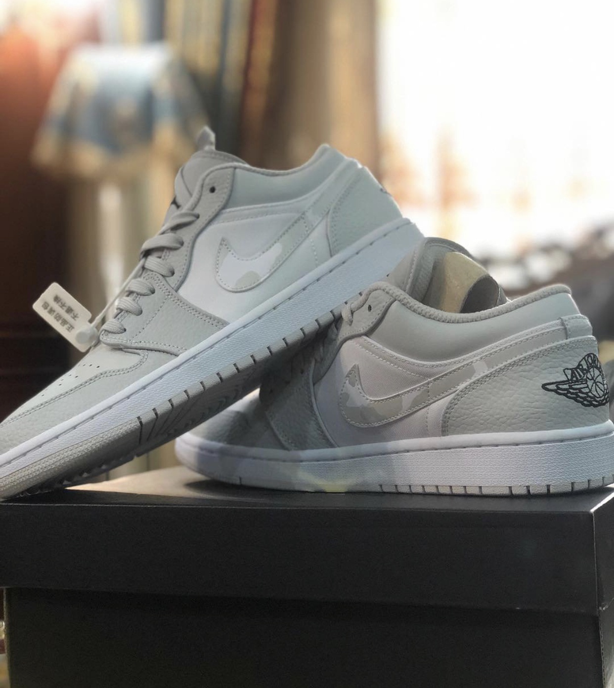 开箱aj1low迷彩小dior实物配色颜值惊艳到我