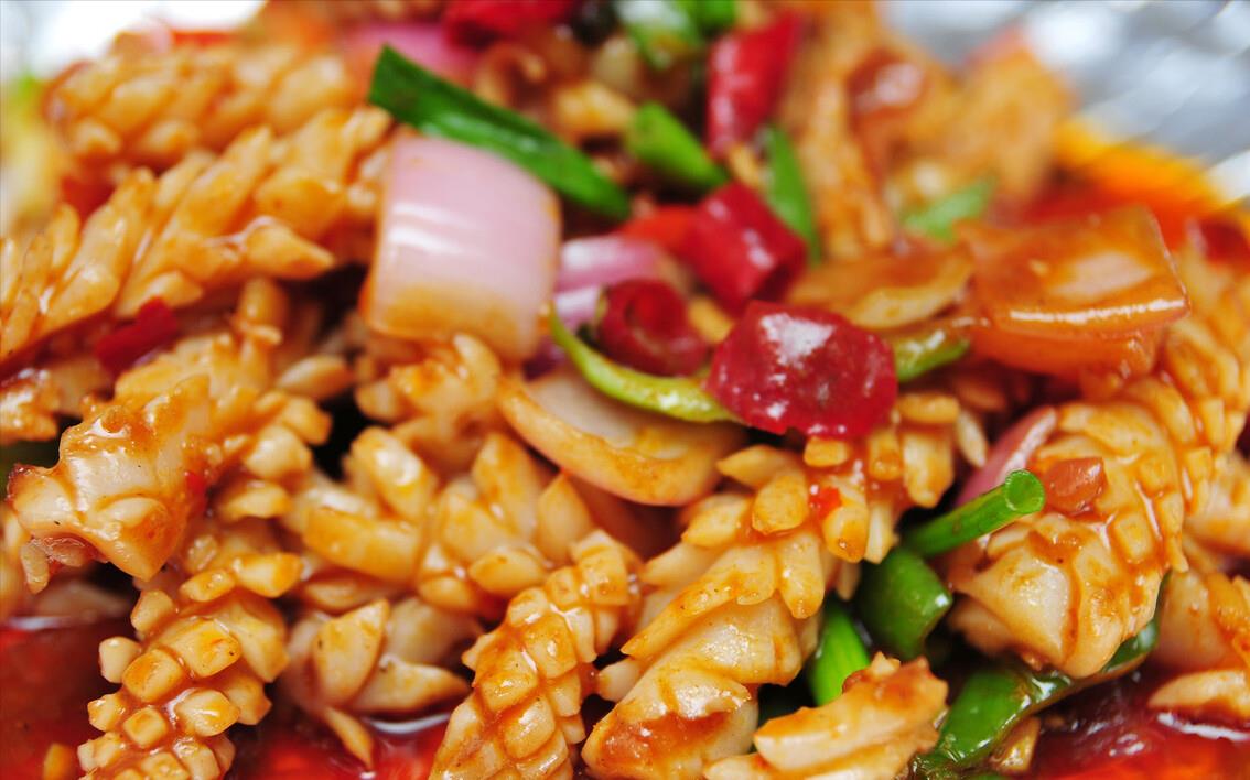 炒鱿鱼,不要着急焯水,提前多做1步,肉质更鲜嫩,好吃无腥味_高清图集