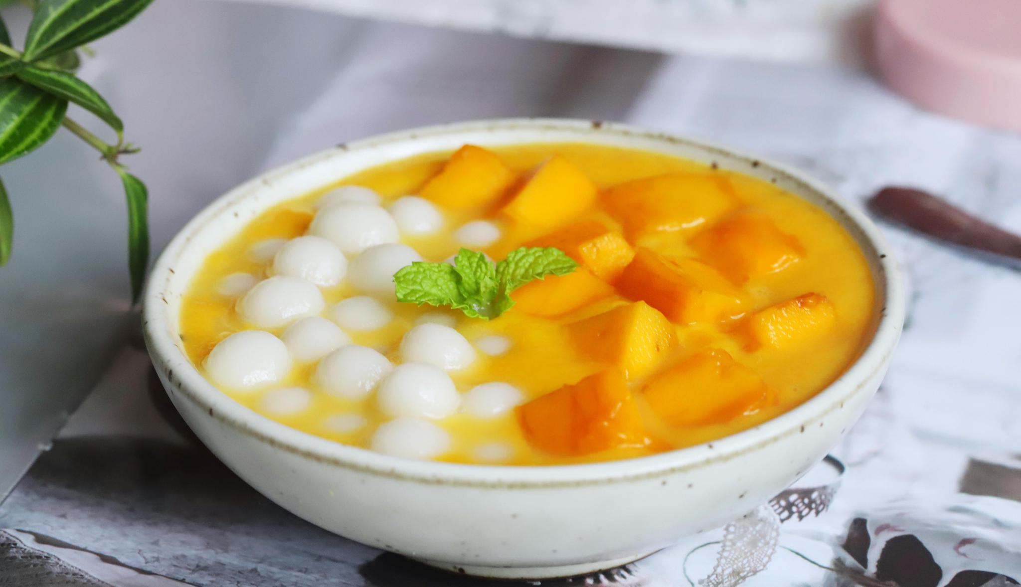 芒果小丸子做法简单糯叽叽甜丝丝超好吃冷藏口味更好