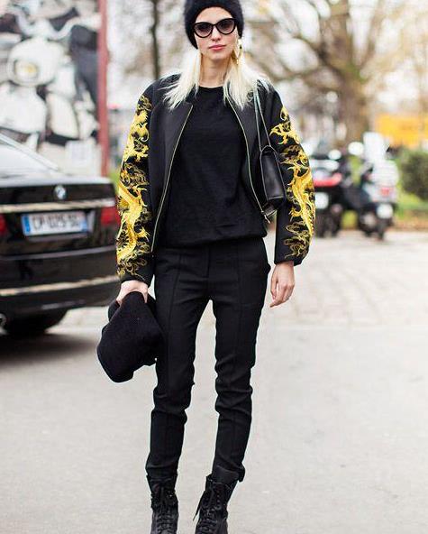 黑色裤子 黑色鞋子=秋冬必备"显瘦"组合,谁穿谁好看!