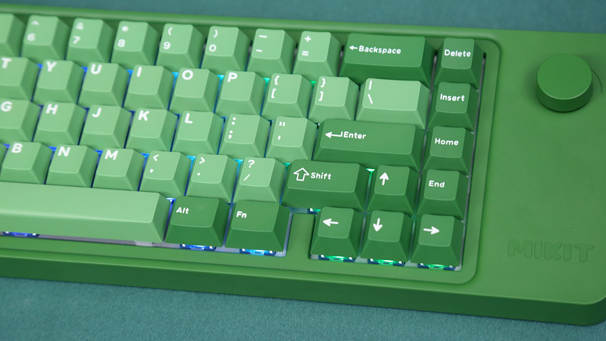 mikit m65绿色原野三模无线机械键盘评测:绿的别具一格__财经头条