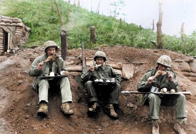 彩色老照片里的抗美援朝战争:看了美军的装备,真心佩服志愿军|美军
