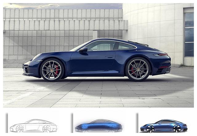 保时捷911草图绘制过程解析光与影的完美运用