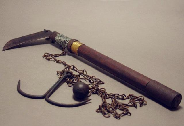 既能当农具,又能当武器,古代忍者的独门兵器:锁镰__财经头条