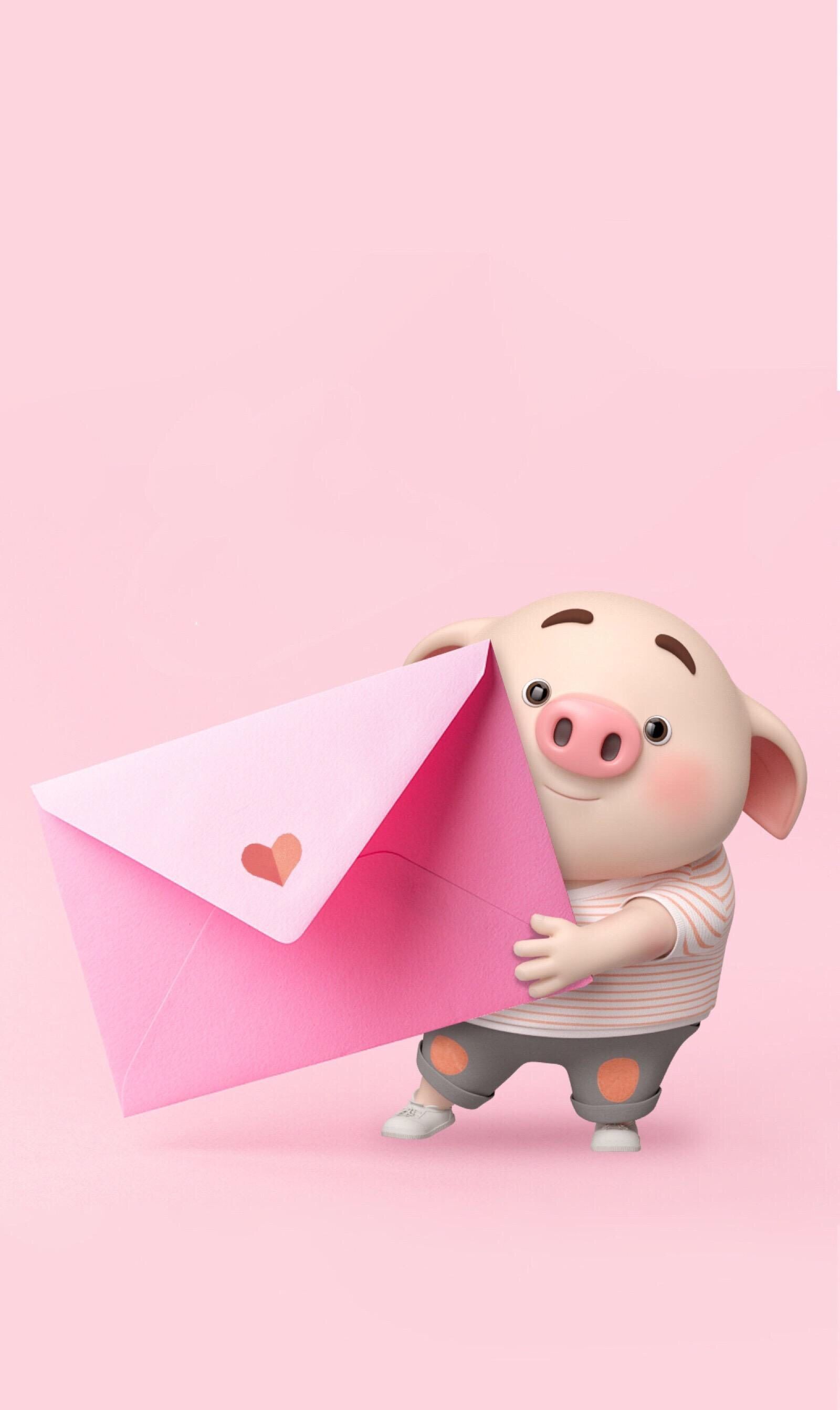 猪小屁手机壁纸世间惟你与美味不可辜负