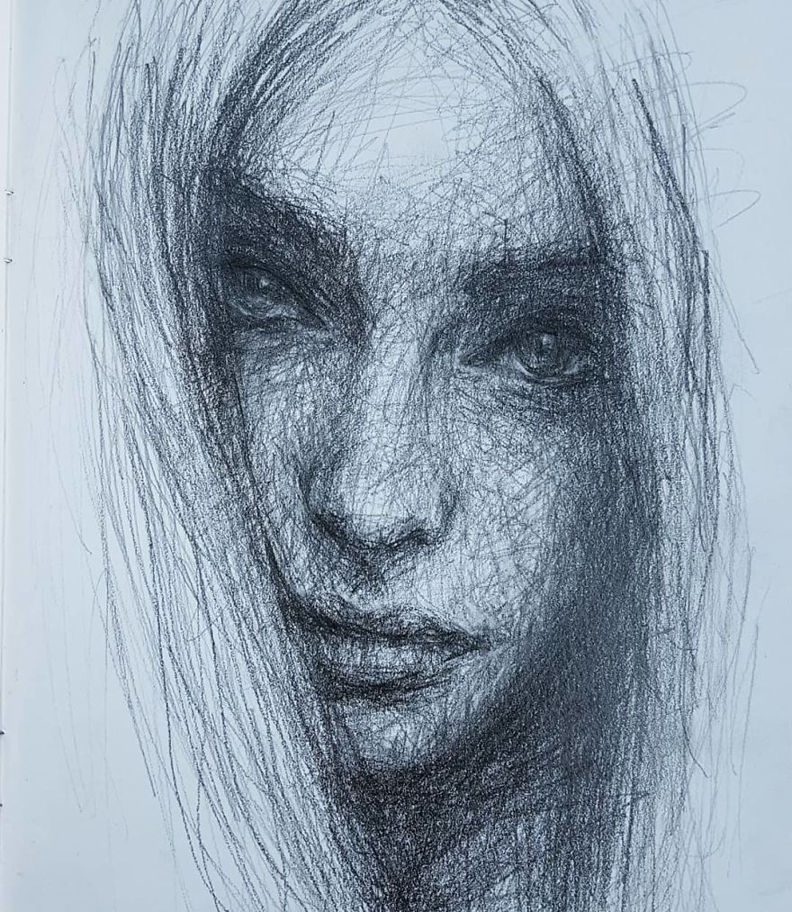 本以为是满纸乱画,但最后成品却让所有人惊叹