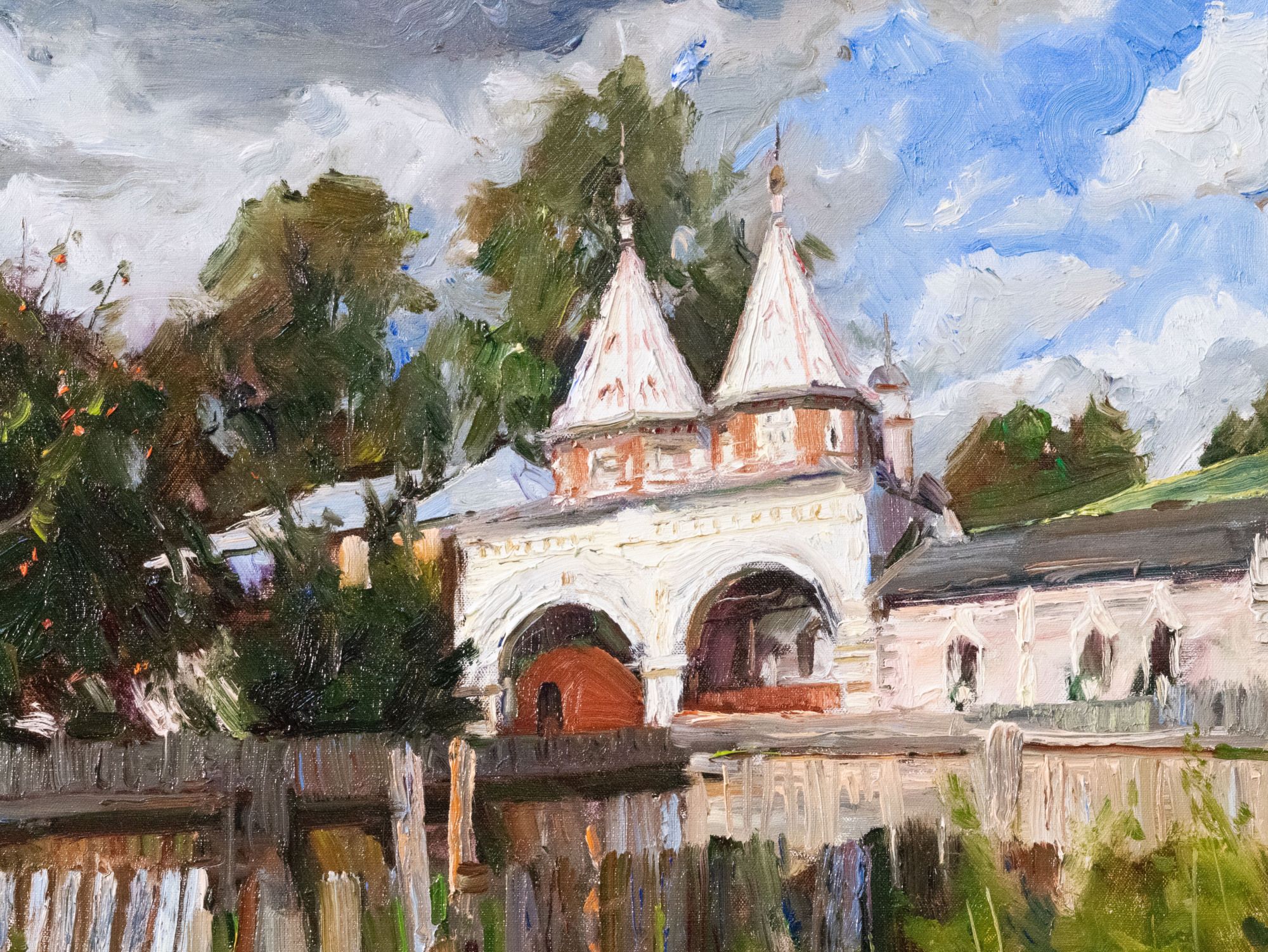 中国美术学院周小松教授今天的风景油画作品