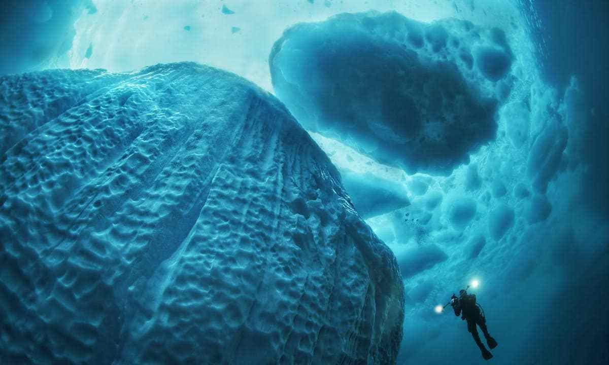 6张深海冰山照摄影师拍到了令人震撼的画面