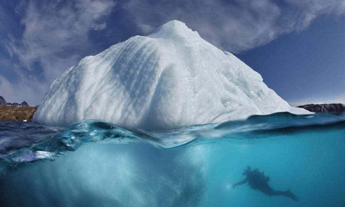 6张深海冰山照摄影师拍到了令人震撼的画面