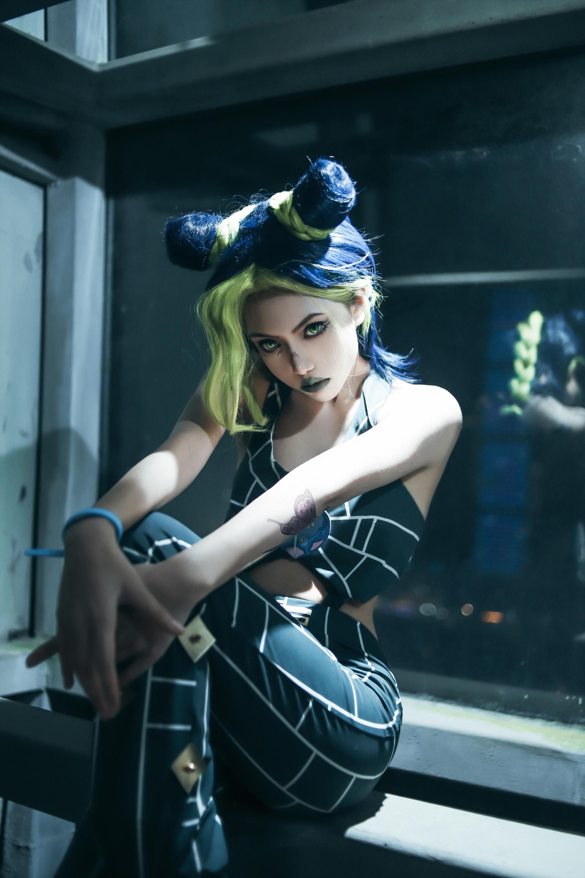 《JOJO的奇妙冒险：石之海》空条徐伦cosplay徐伦JOJO的奇妙冒险：石之海丝线_新浪新闻