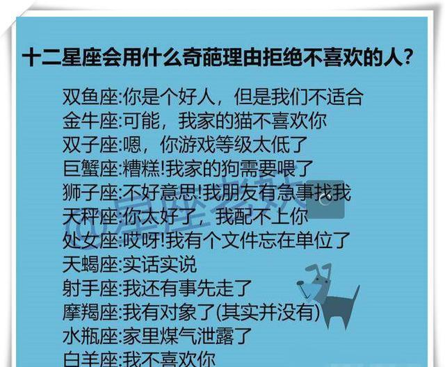 12星座如何让自己桃花运爆棚？她们会用什么理由拒绝不喜欢的人休闲区蓝鸢梦想 - Www.slyday.coM