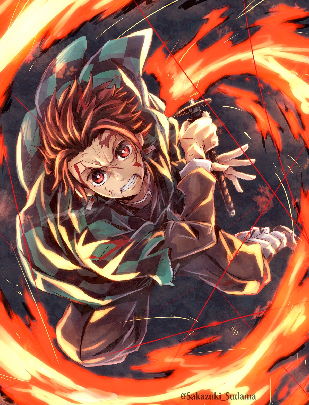 「鬼灭之刃」精选壁纸——灶门炭治郎篇__财经头条