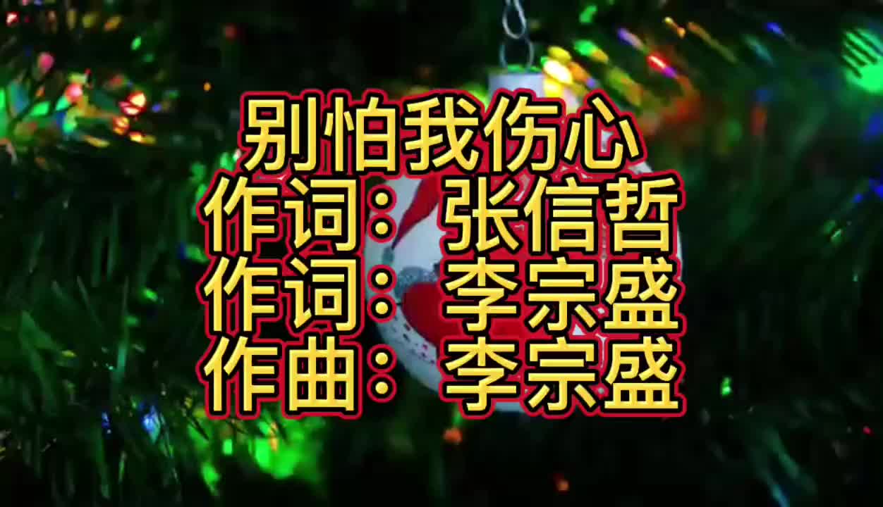 张信哲热门经典歌曲《别怕我伤心》，太好听了，循环播放百听不厌